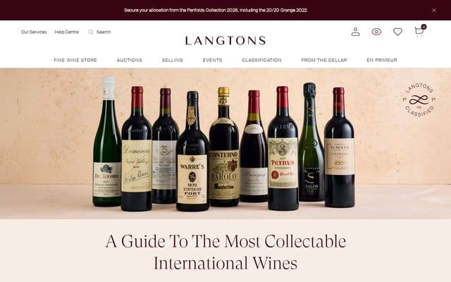 Screenshot of langtons.com.au