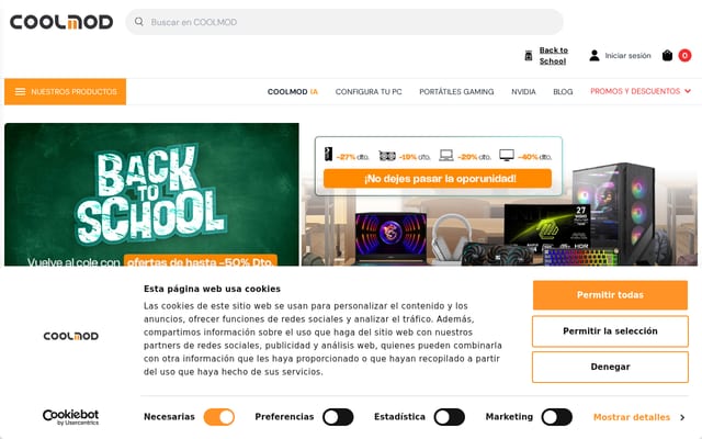 Screenshot of coolmod.com