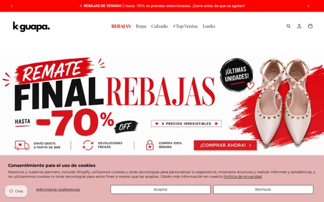 Screenshot of k-guapa.com