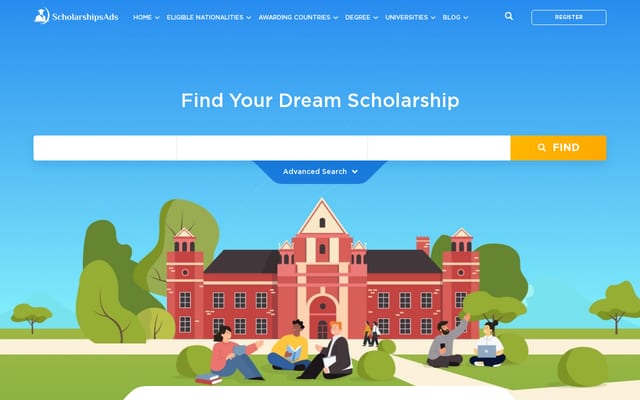 Screenshot of scholarshipsads.com