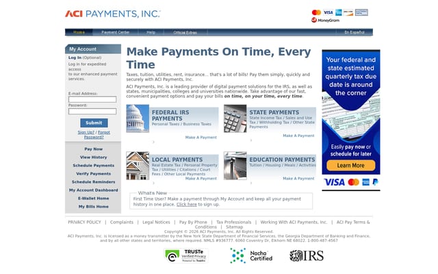 Screenshot of acipayonline.com