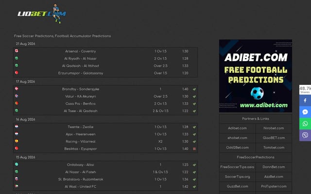 Screenshot of liobet.com