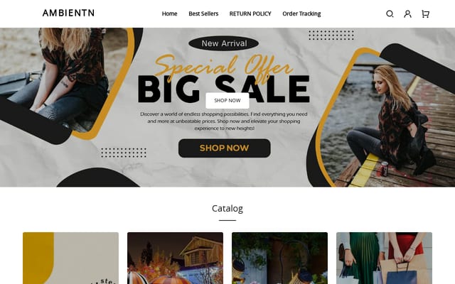 Screenshot of ambientn.com
