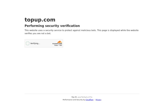 Screenshot of topup.com