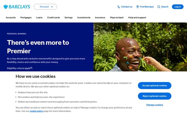 Screenshot of barclays.co.uk