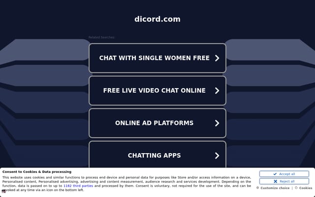 Screenshot of dicord.com