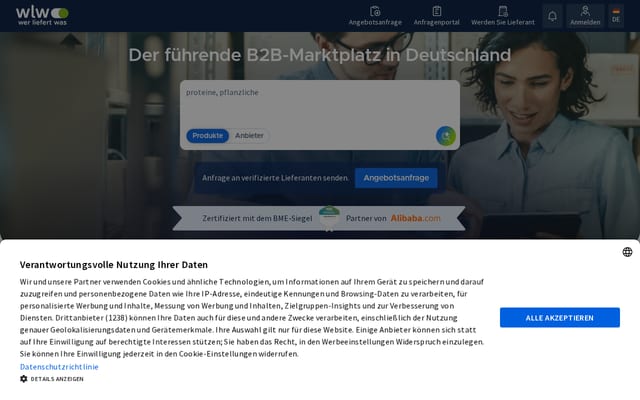 Screenshot of wlw.de