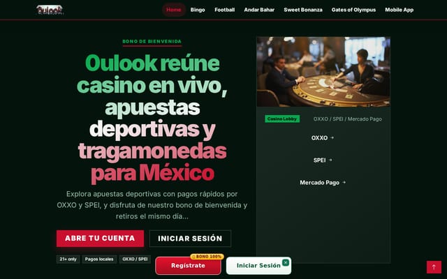 Screenshot of 0ulook.com