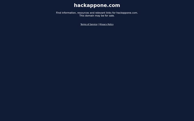 Screenshot of hackappone.com