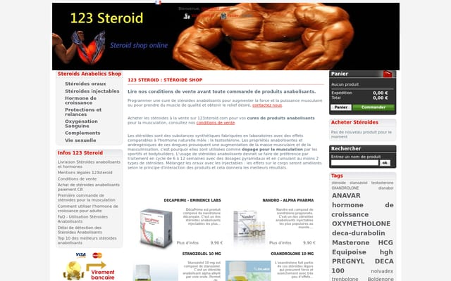 Screenshot of 123steroid.com