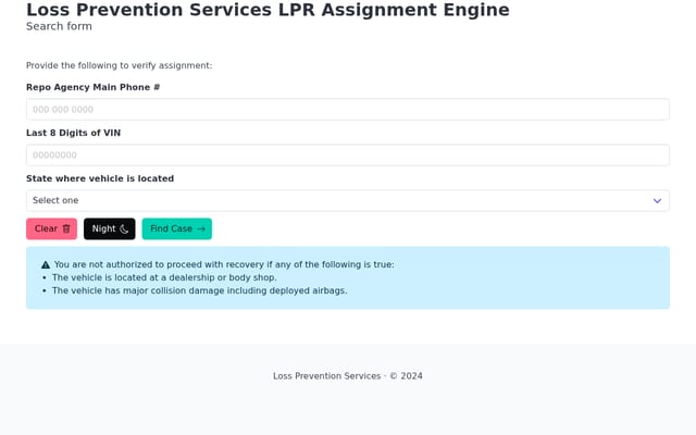 Screenshot of lps4lpr.com