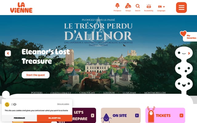 Screenshot of tourisme-vienne.com