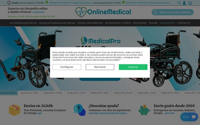 Screenshot of onlinemedical.es