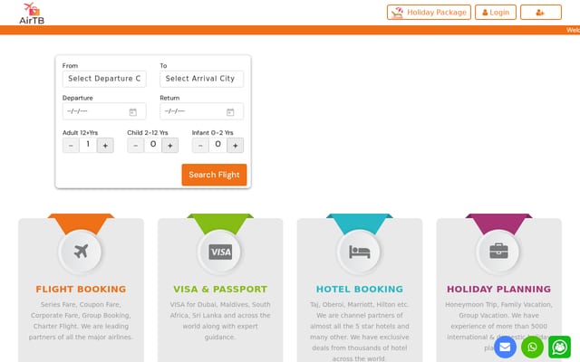 Screenshot of airtb.in
