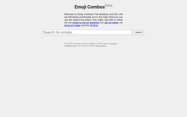 Screenshot of emojicombos.com