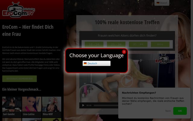 Screenshot of erocom.tv