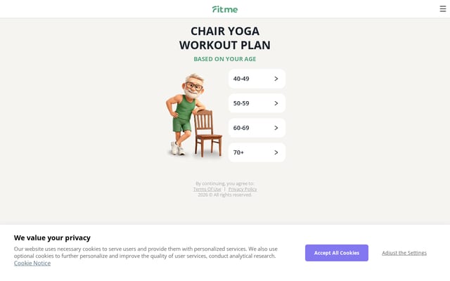 Screenshot of fitme.expert