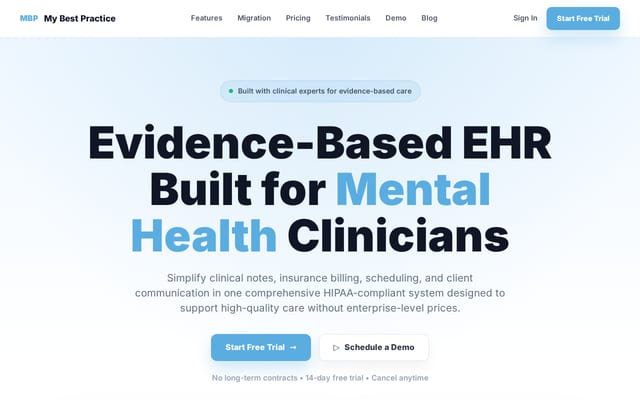 Screenshot of mbpractice.com