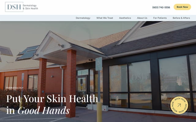 Screenshot of dermskinhealth.com