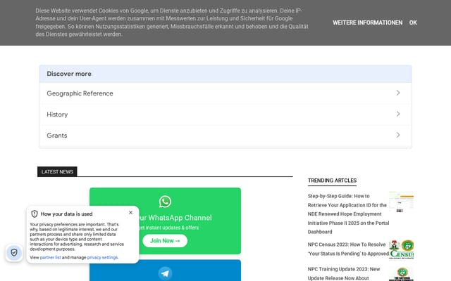Screenshot of bzglobalservice.com.ng