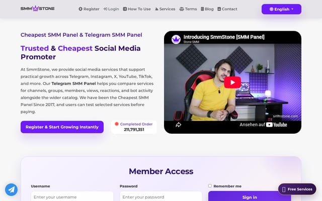 Screenshot of smmstone.com