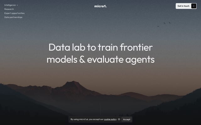 Screenshot of micro1.ai