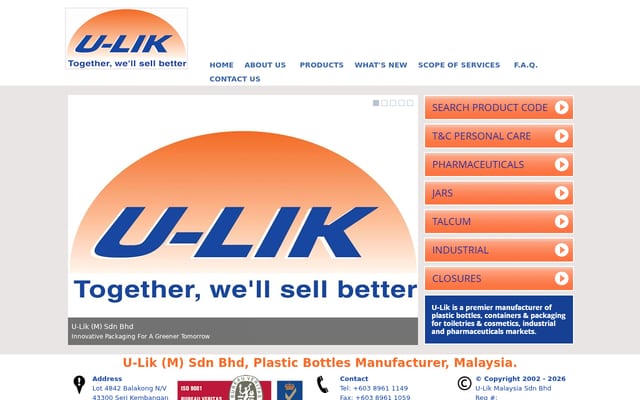 Screenshot of u-lik.com.my