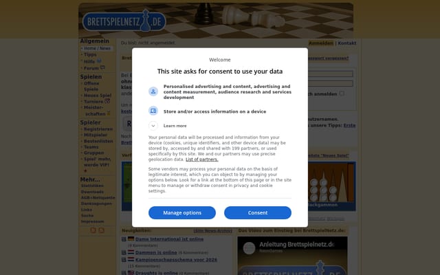 Screenshot of brettspielnetz.de
