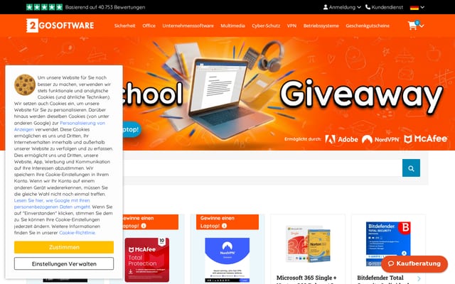 Screenshot of 2gosoftware.eu