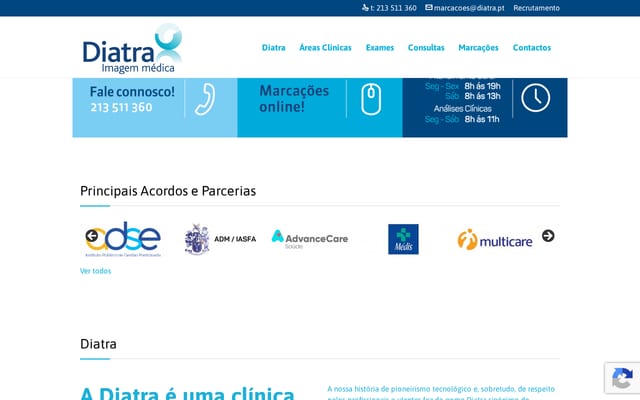 Screenshot of diatra.pt