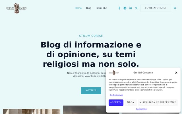 Screenshot of marcotosatti.com