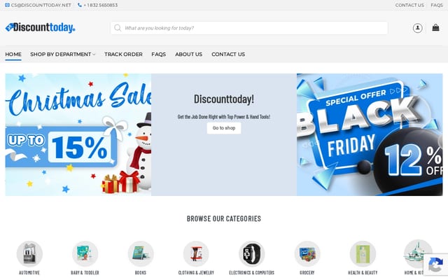 Screenshot of discounttoday.net