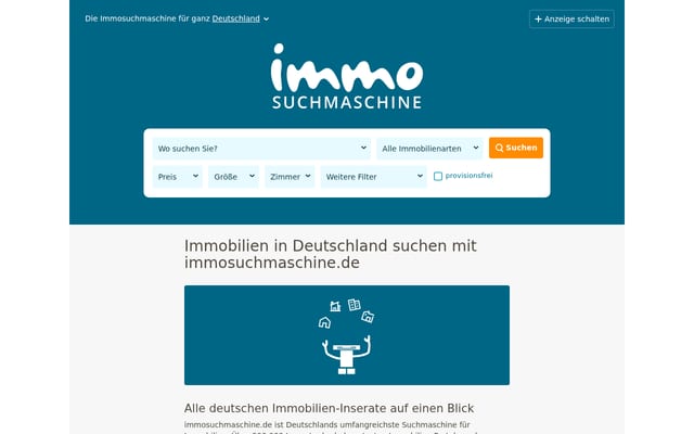 Screenshot of immosuchmaschine.de
