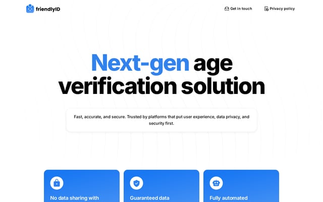Screenshot of friendlyid.com