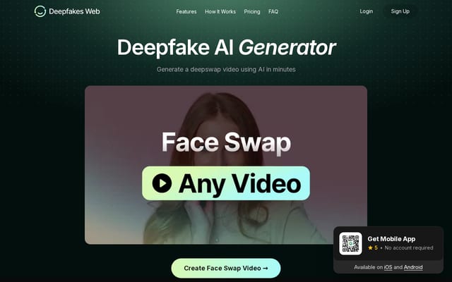 Screenshot of deepfakesweb.com