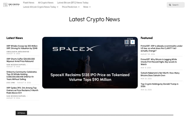 Screenshot of thecryptobasic.com