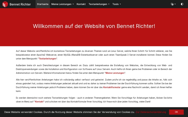 Screenshot of bennetrichter.de