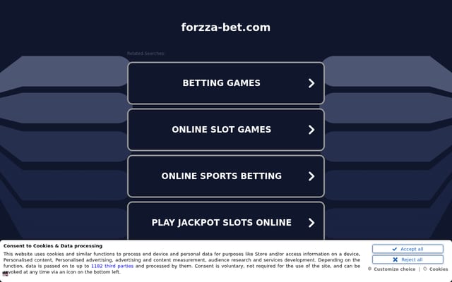 Screenshot of forzza-bet.com