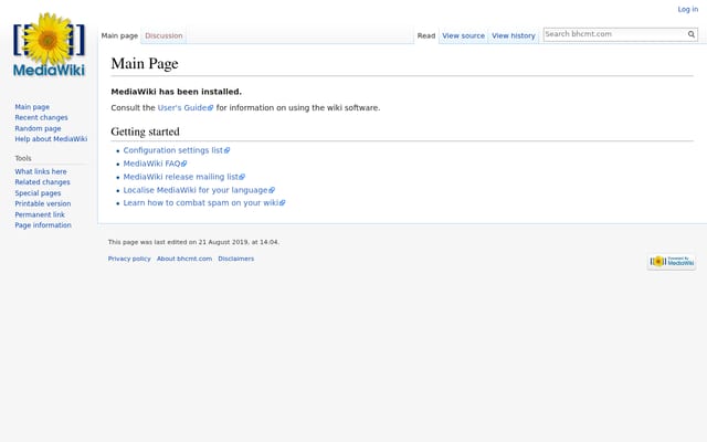Screenshot of bhcmt.com