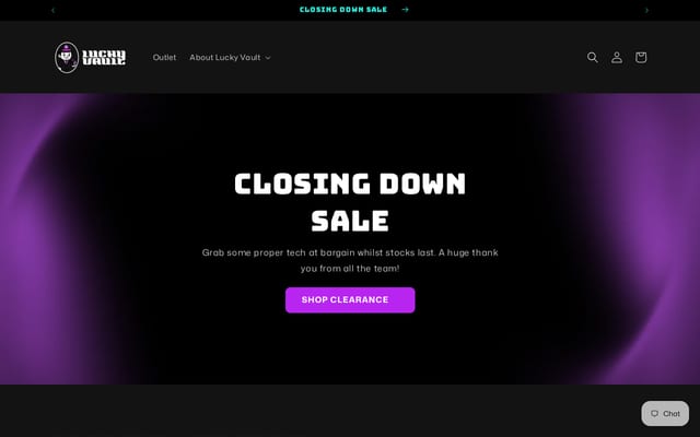 Screenshot of lucky-vault.com