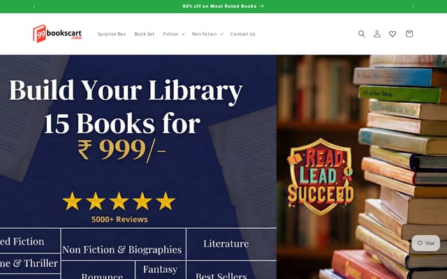 Screenshot of 99bookscart.com