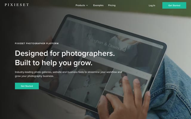 Screenshot of pixieset.com