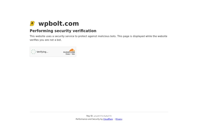 Screenshot of wpbolt.com
