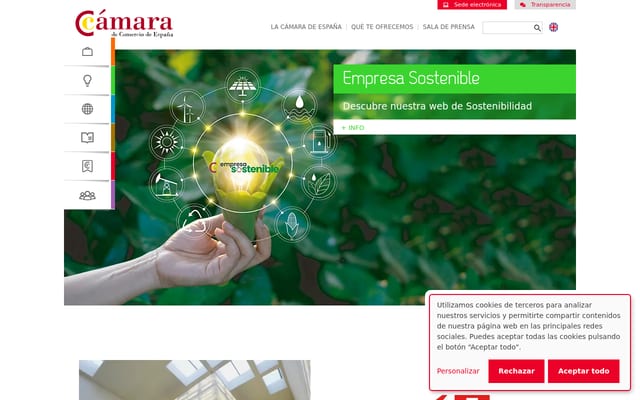 Screenshot of camara.es