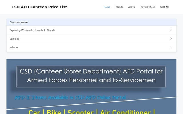 Screenshot of allcsdprices.in