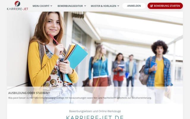 Screenshot of karriere-jet.de