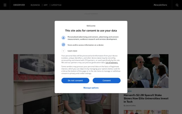 Screenshot of observer.com