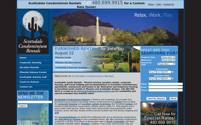 Screenshot of scottsdaleazcondorentals.com