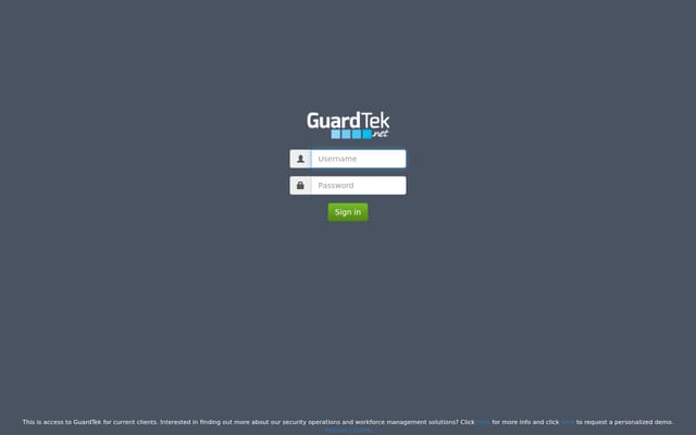 Screenshot of guardtek.net