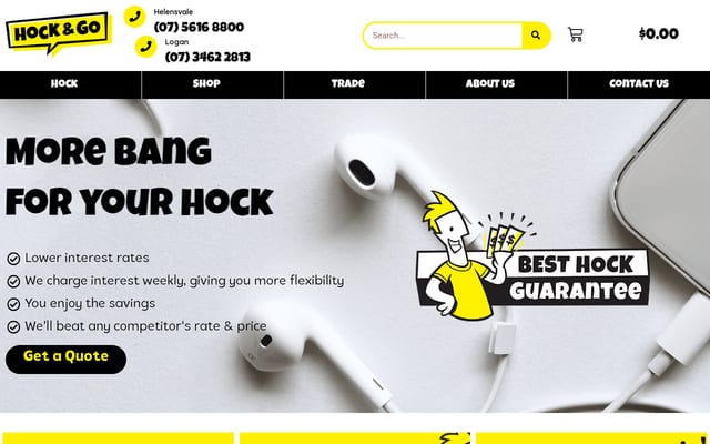 Screenshot of hockandgo.com.au